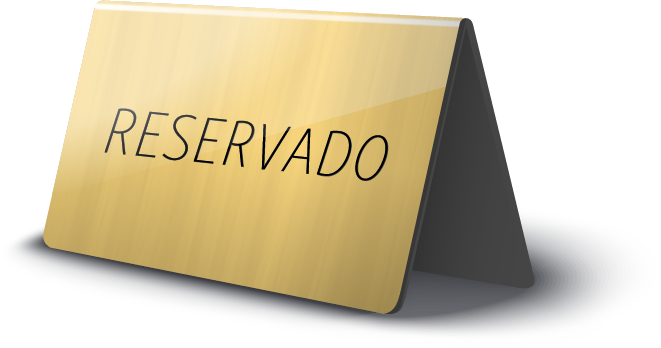 Uma placa de reservado